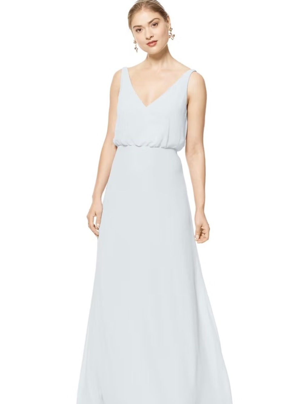 BILL LEVKOFF PALE BLUE CHIFFON GOWN SIZE 8